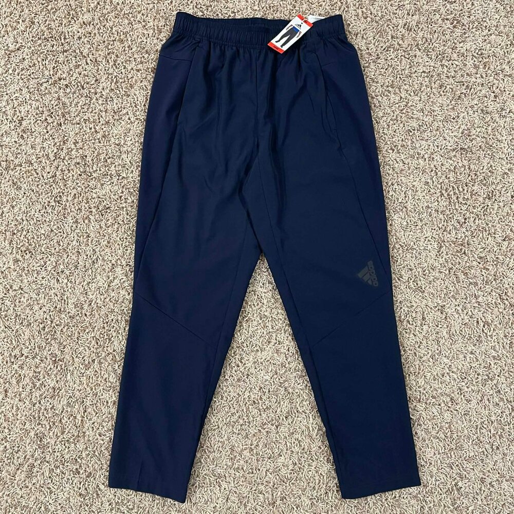 Adidas Men’s AEROREADY Movement Training Joggers Pants Navy, Size Medium (New)